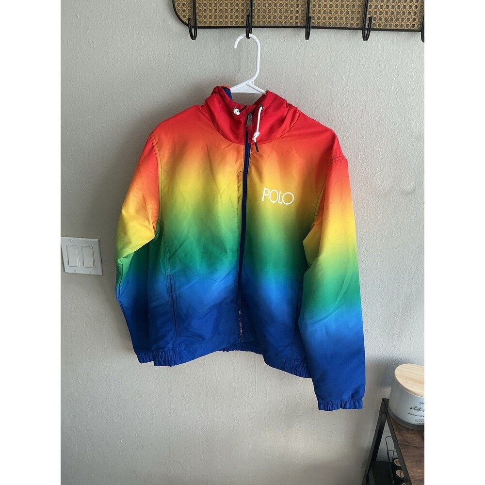 Polo Ralph Lauren Jacket Ombre Packable Water Repellent $298 Men’s size Medium